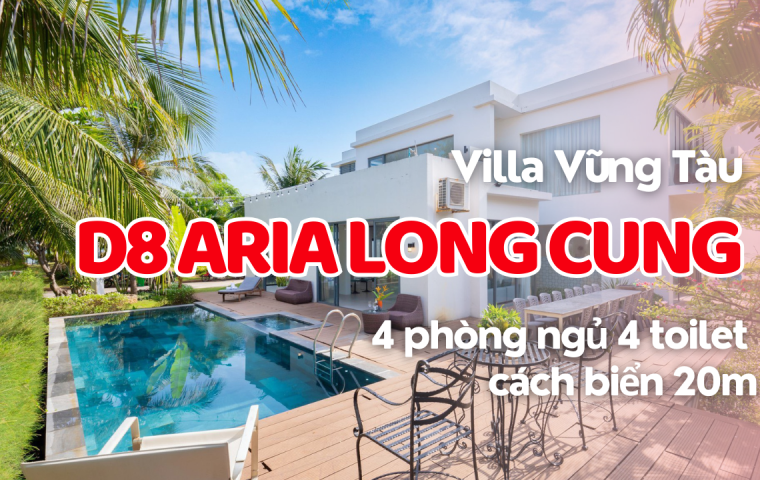 Villa D8 Aria Long Cung Vũng Tàu – 4 Phòng Ngủ